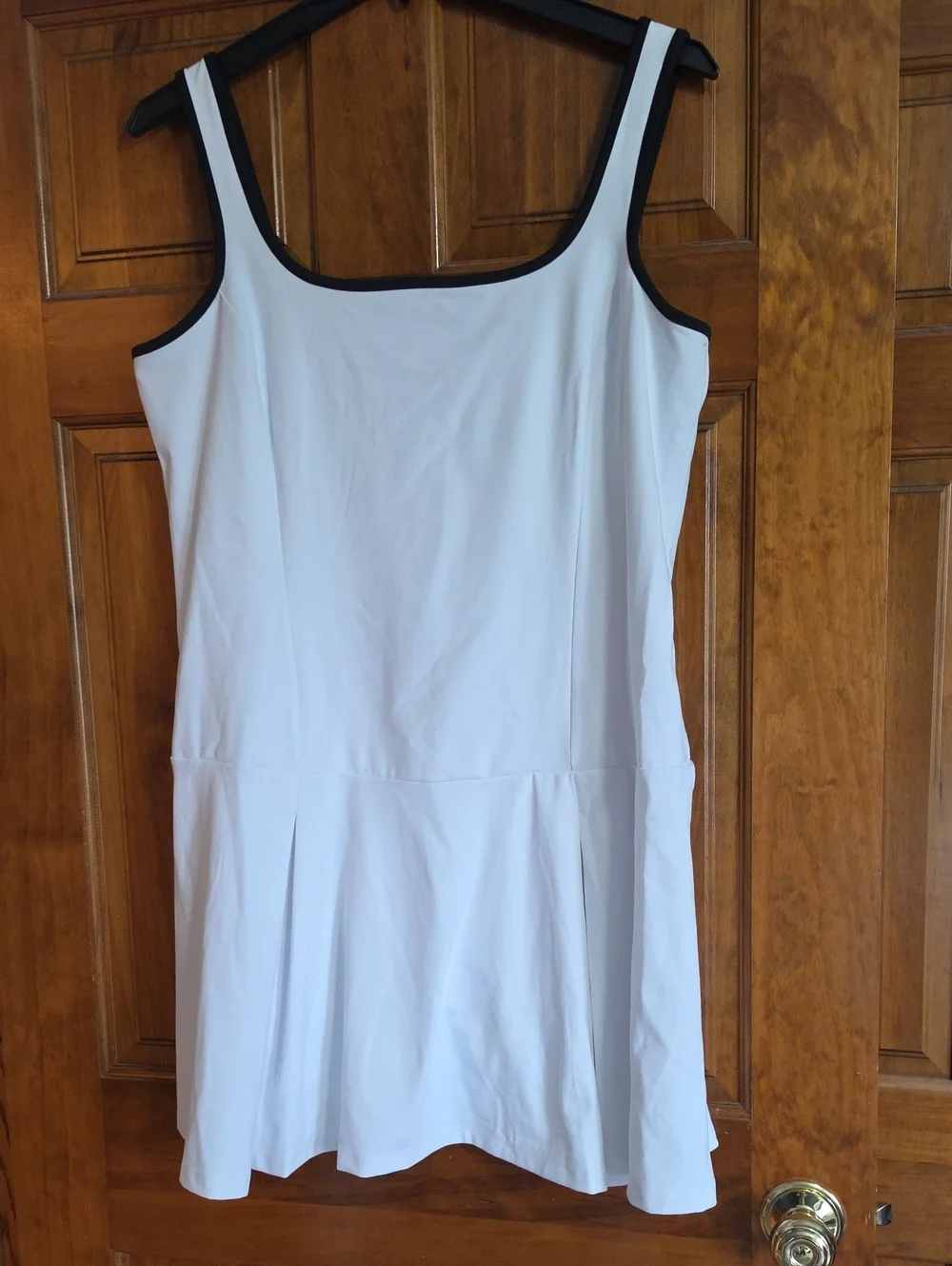 J. Crew White Tennis Dress with Black Trim
